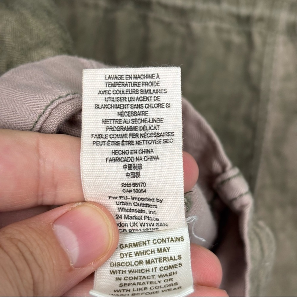 Free People Not Your Brother’s Military Style Jacket Size Small Olive Khaki Moss - Picture 12 of 16